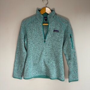 Patagonia Teal Better Sweater Quarter Zip Jacket | S